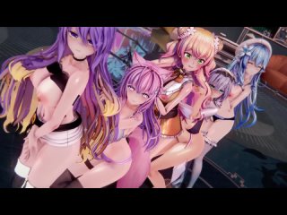 momosuzu nene hakui koyori yukihana lamy moona hoshinova shirogane noel exid - up down koikatsu